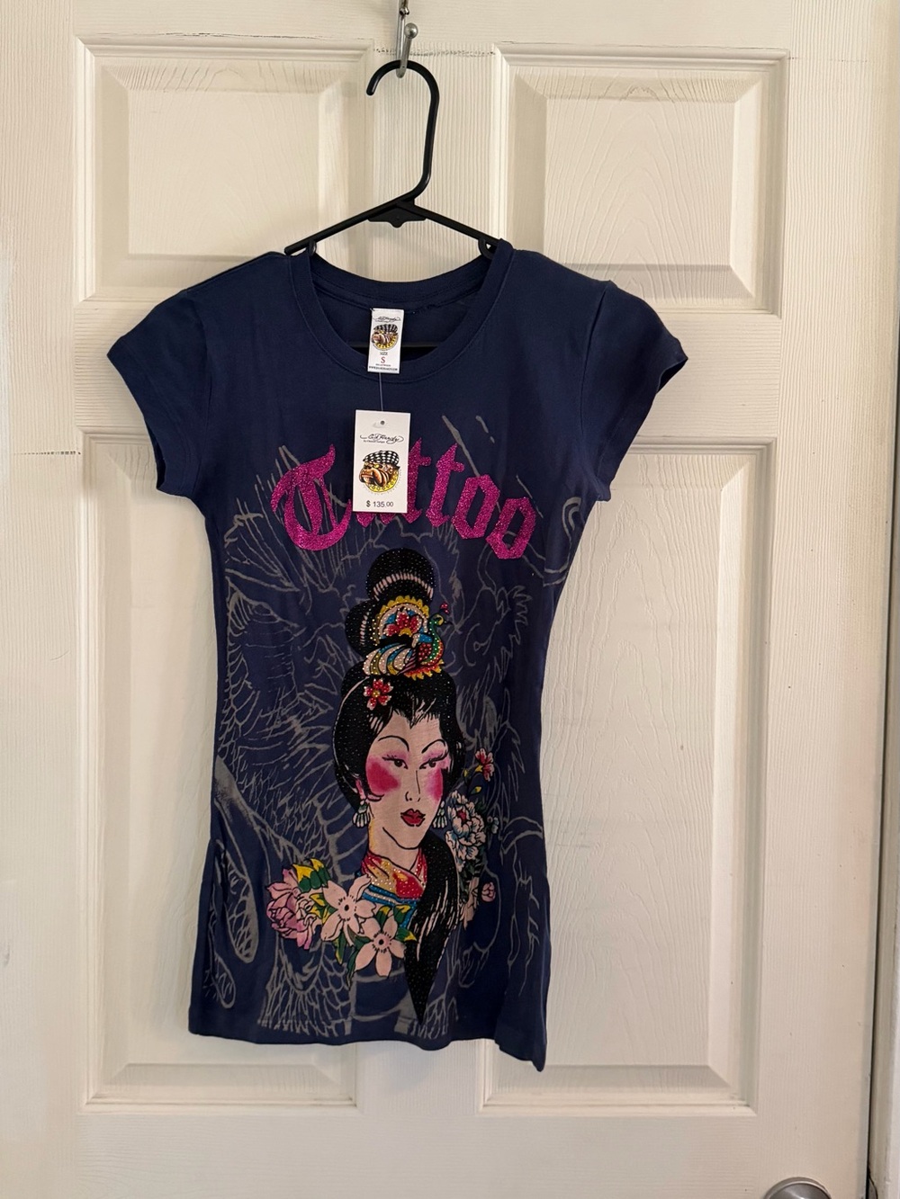 Ed Hardy Y2K vintage Tattoo Geisha tee
